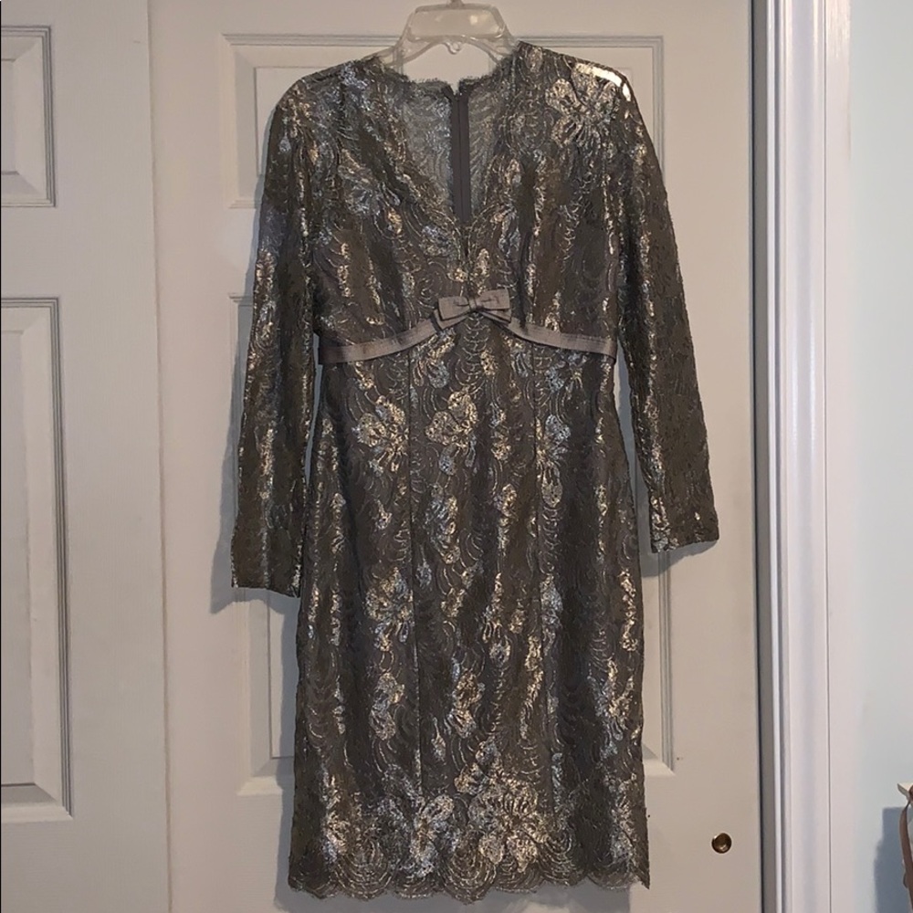 Vintage Silver Lace Dress